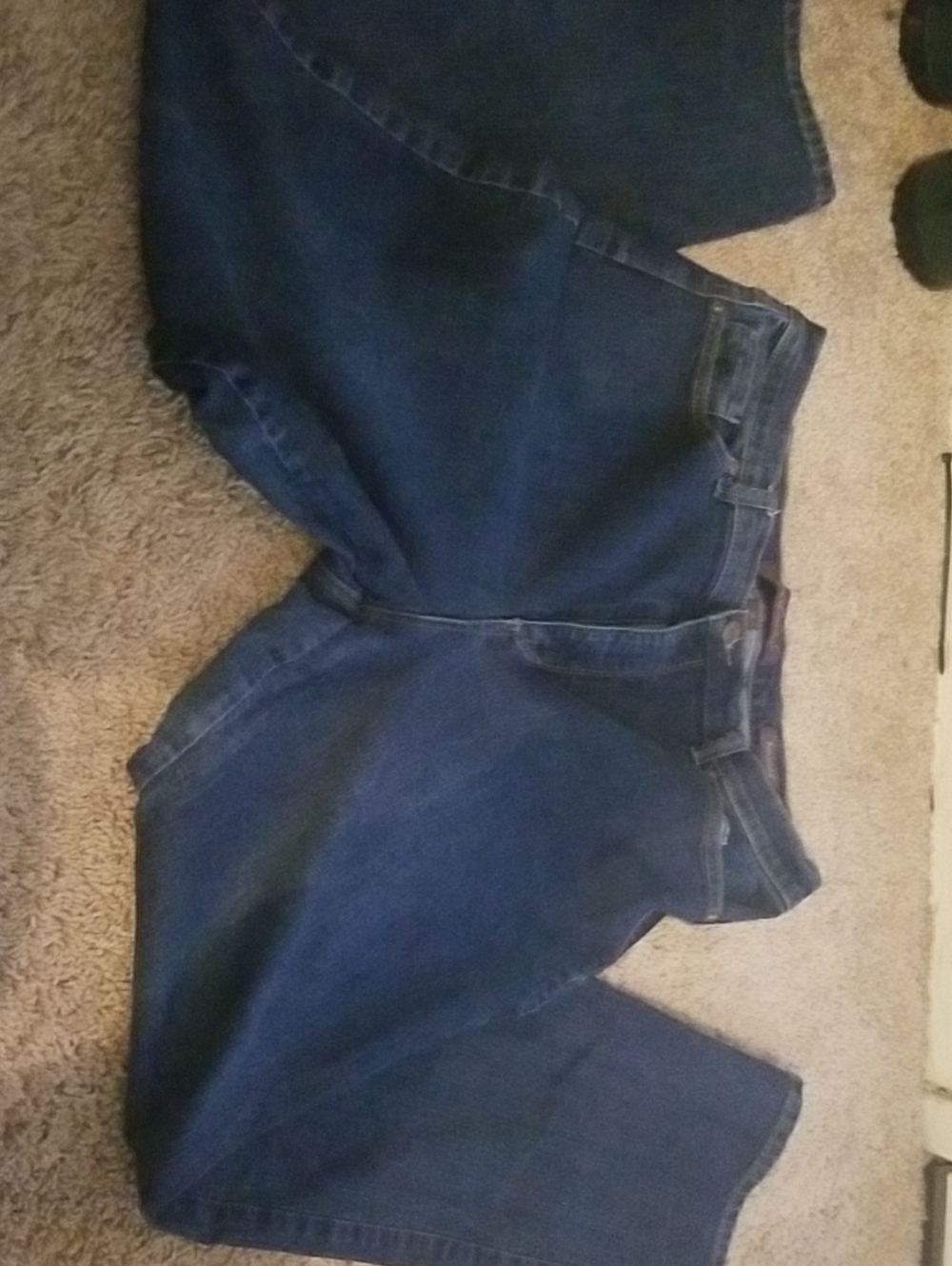 Gloria Vanderbilt Women's Dark Blue Boyfriend Jeans